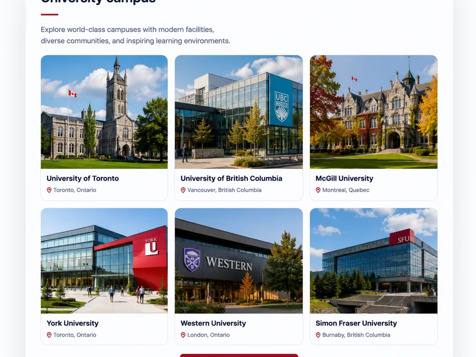 International education and university campus guidance